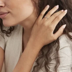 Histoire d'Or Bague Solitaire Vilma Or Blanc Diamant