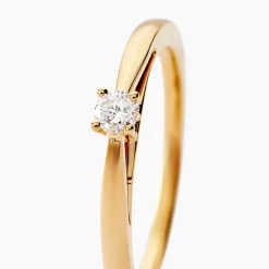 Histoire d'Or Bague Soltaire Iris or jaune diamant Outlet