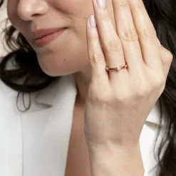 Histoire d'Or Bague Soltaire Iris or jaune diamant Outlet