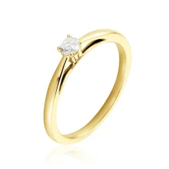 Histoire d'Or Bague Soltaire Iris or jaune diamant Discount