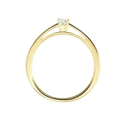 Histoire d'Or Bague Soltaire Iris or jaune diamant Discount