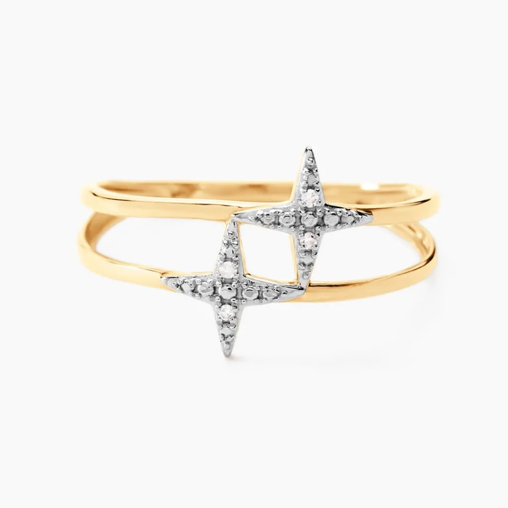 Histoire d'Or Bague Starlight Or Jaune Diamant Discount
