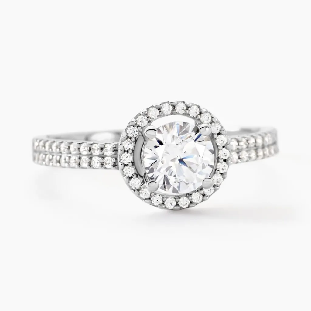 Histoire d'Or Bague Stelila Or Blanc Oxyde De Zirconium Clearance