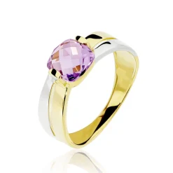 Histoire d'Or Bague Suzana Or Bicolore Amethyste Sale