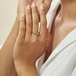 Histoire d'Or Bague Sylvene Or Bicolore Saphir Clearance