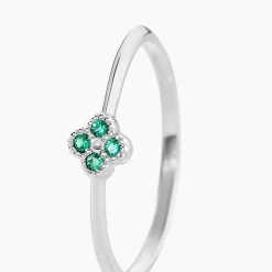 Histoire d'Or Bague Taha Argent Blanc Spinelle Hot