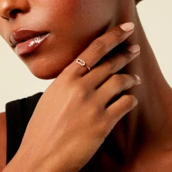 Histoire d'Or Bague Taha Argent Blanc Spinelle Hot