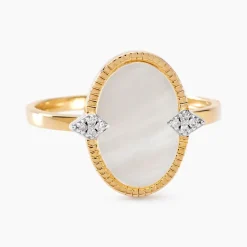 Histoire d'Or Bague Tahina Or Jaune Nacre Diamant or jaune nacre blanc Online