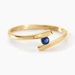 Histoire d'Or Bague Tamyra Serti Couteau Or Jaune Saphir Hot