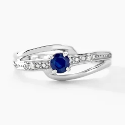 Histoire d'Or Bague Tanissia Or Blanc Saphir Et Diamant Hot