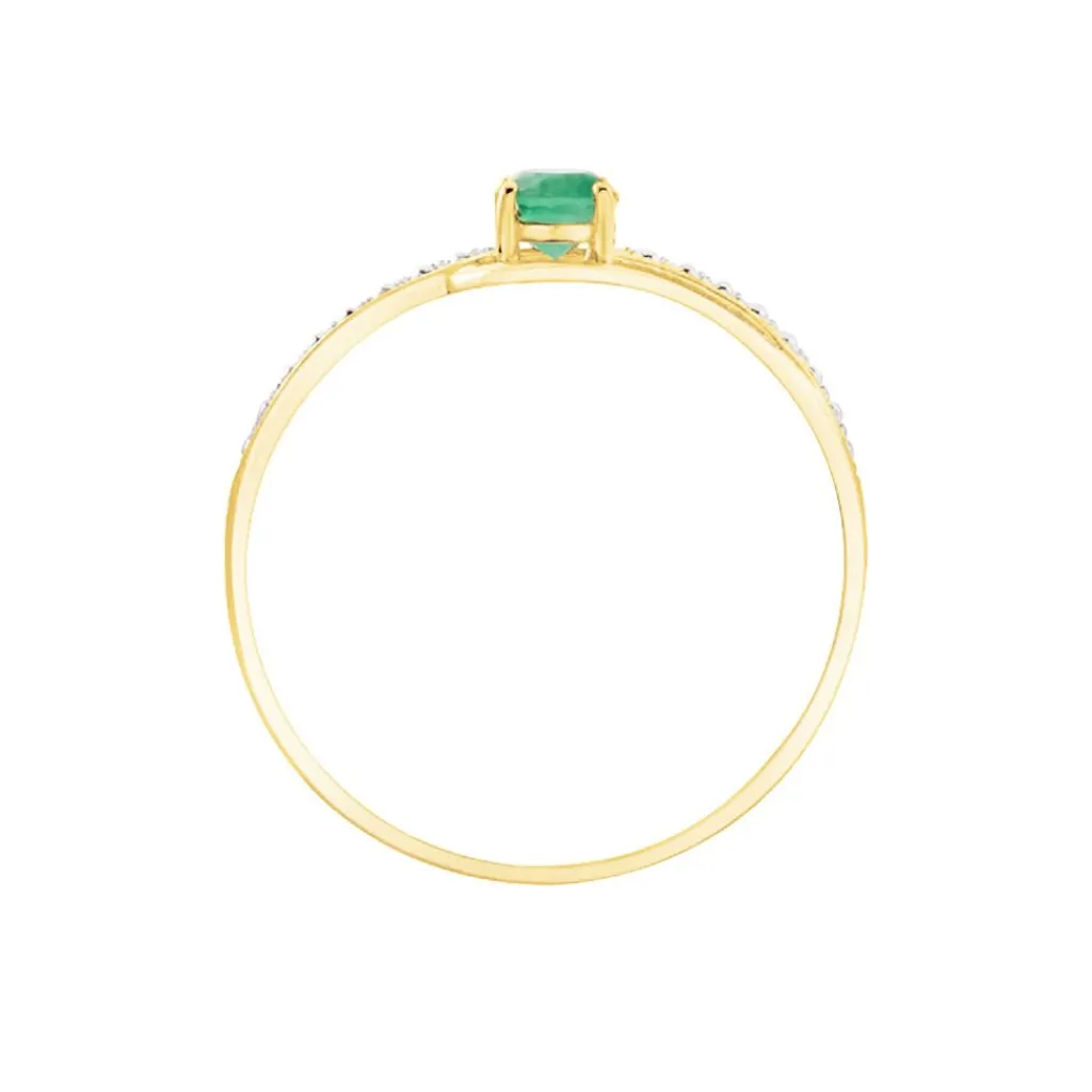 Histoire d'Or Bague Tanissia or jaune emeraude Best