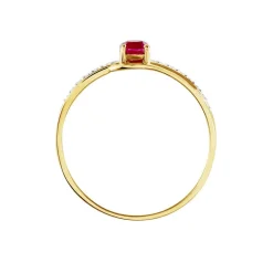 Histoire d'Or Bague Tanissia or jaune rubis Hot