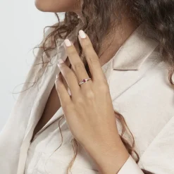 Histoire d'Or Bague Tanissia or jaune rubis Hot