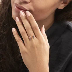 Histoire d'Or Bague Tea Argent Blanc Rose Oxyde De Zirconium argent blanc oxyde Hot