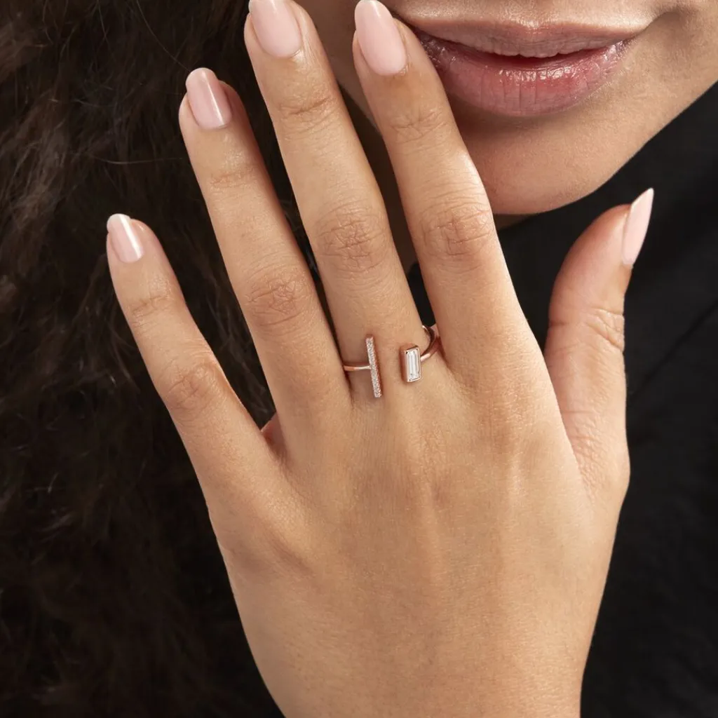 Histoire d'Or Bague Tea Argent Blanc Rose Oxyde De Zirconium argent blanc oxyde Hot