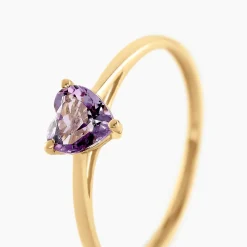 Histoire d'Or Bague Tender Love Or Jaune Améthyste Outlet