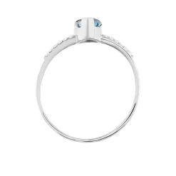 Histoire d'Or Bague Teresa Or Blanc Topaze Et Diamant Discount