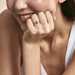 Histoire d'Or Bague Teresa Or Blanc Topaze Et Diamant Discount