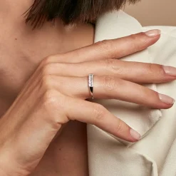 Histoire d'Or Bague The Crown Or Blanc Oxyde De Zirconium