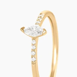 Histoire d'Or Bague Thelonius Or Jaune Diamant Synthétique Outlet