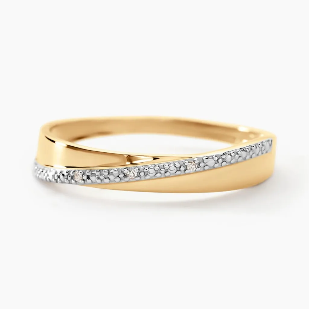 Histoire d'Or Bague Timira or jaune diamant New