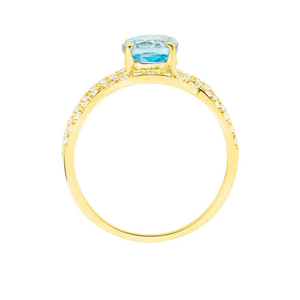 Histoire d'Or Bague Tina Or Jaune Topaze Et Oxyde De Zirconium