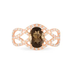 Histoire d'Or Bague Tina Or Rose Quartz Et Diamant Online