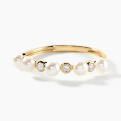 Histoire d'Or Bague Tiny Pearls Or Jaune Perle De Culture Oxyde De Zirconium Online