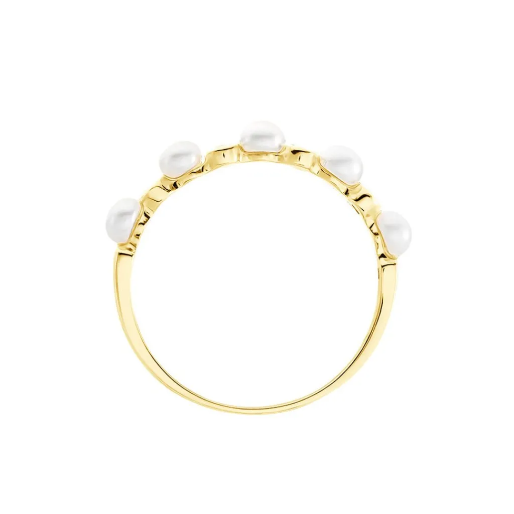 Histoire d'Or Bague Tiny Pearls Or Jaune Perle De Culture Oxyde De Zirconium Online