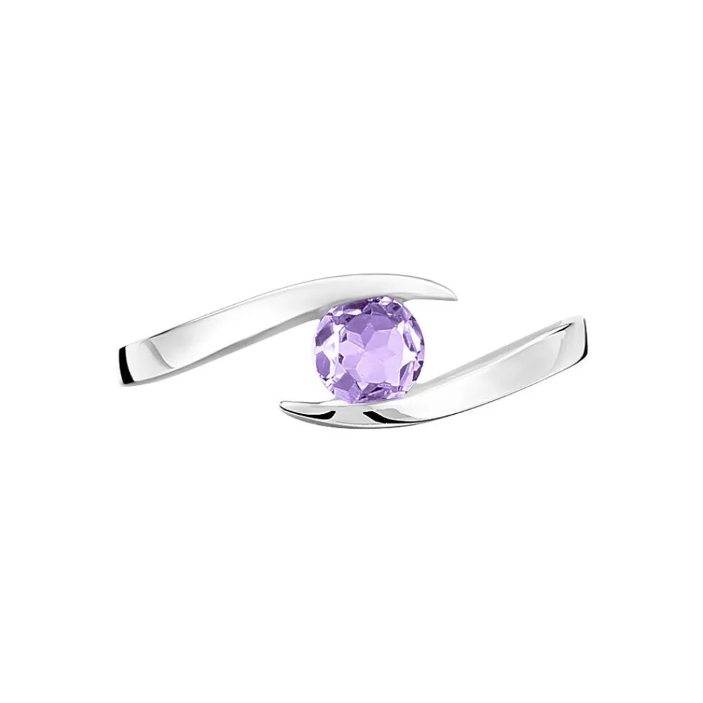 Histoire d'Or Bague Tiphaine Or Blanc Amethyste Discount