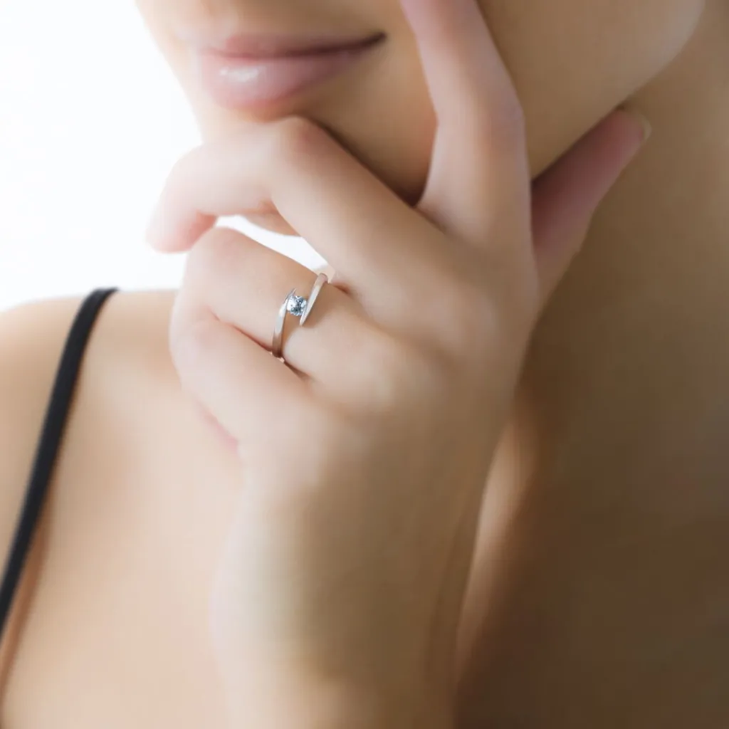 Histoire d'Or Bague Tiphaine Or Blanc Amethyste Discount