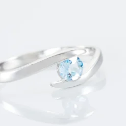 Histoire d'Or Bague Tiphaine Or Blanc Topaze Discount