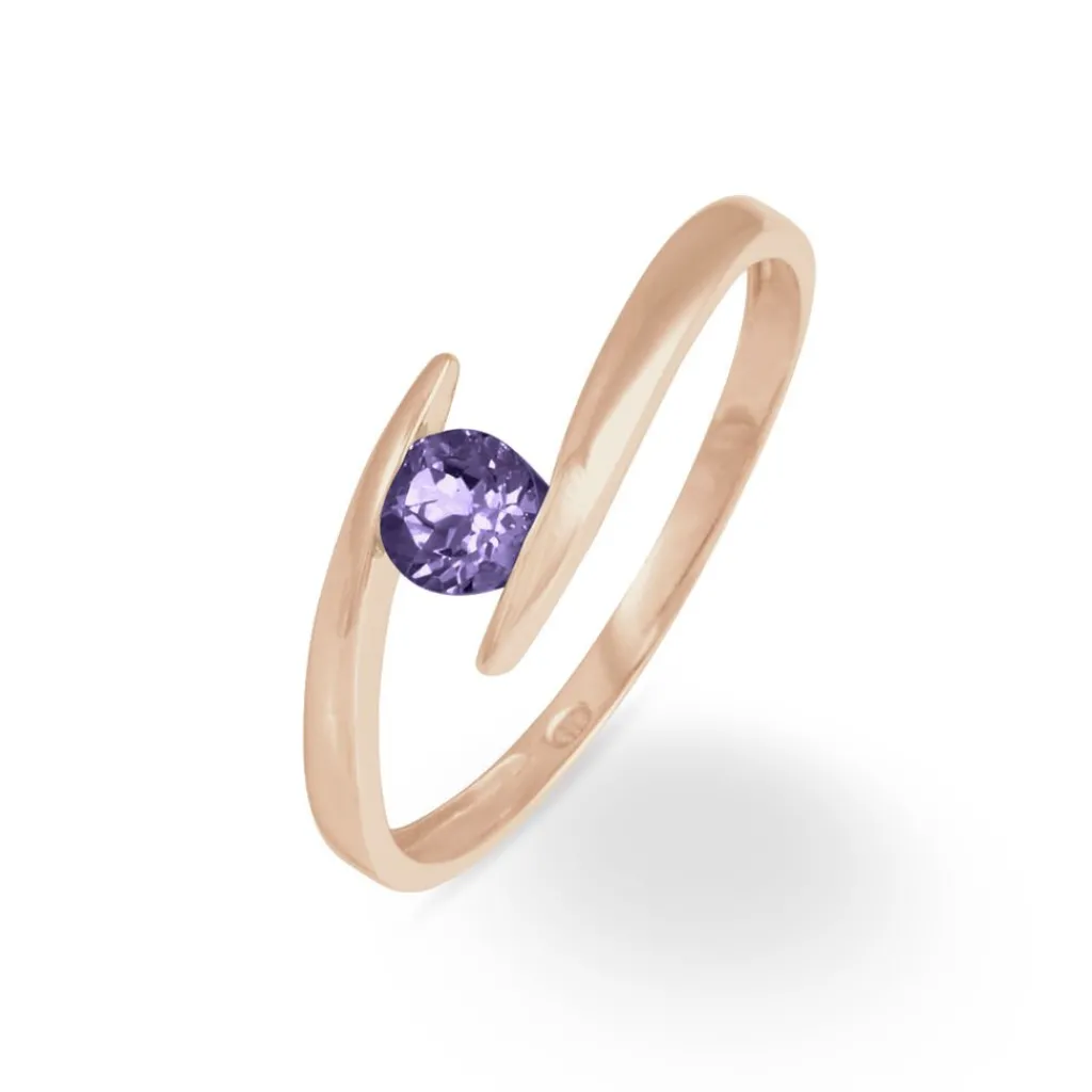 Histoire d'Or Bague Tiphaine Or Rose Amethyste Online