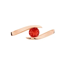 Histoire d'Or Bague Tiphaine Or Rose Rubis Best