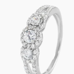 Histoire d'Or Bague Titemae Argent Blanc Oxyde De Zirconium Outlet