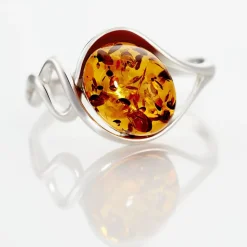 Histoire d'Or Bague Titziana Argent Blanc Ambre Best