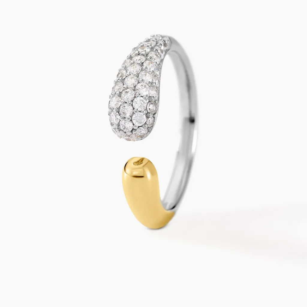 Histoire d'Or Bague Tiwa De Zirconium argent bicolore oxyde Online