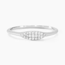 Histoire d'Or Bague Tiwa De Zirconium argent blanc oxyde New