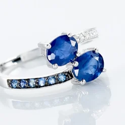 Histoire d'Or Bague Toi Et Moi Or Blanc Saphir Et Diamant Hot