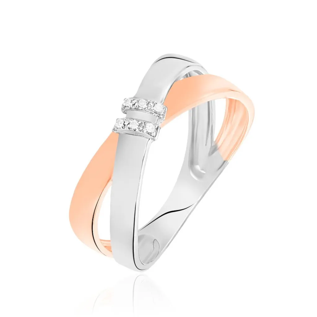 Histoire d'Or Bague Tonnia Or Bicolore Diamant Outlet
