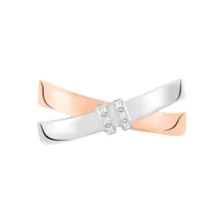 Histoire d'Or Bague Tonnia Or Bicolore Diamant Outlet