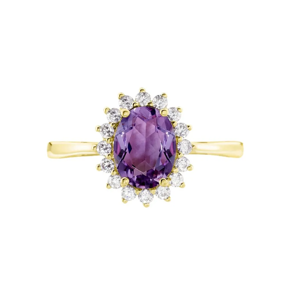 Histoire d'Or Bague Trick Or Jaune Amethyste Et Oxyde or jaune amethyste violette Best