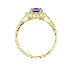 Histoire d'Or Bague Trick Or Jaune Amethyste Et Oxyde or jaune amethyste violette Best