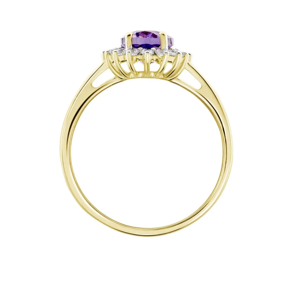 Histoire d'Or Bague Trick Or Jaune Amethyste Et Oxyde or jaune amethyste violette Best