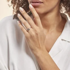 Histoire d'Or Bague Trilogie Or Blanc Diamant New