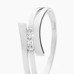 Histoire d'Or Bague Triptyque Or Blanc Diamant Discount