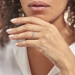 Histoire d'Or Bague Triptyque Or Blanc Diamant Discount