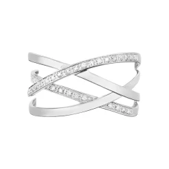 Histoire d'Or Bague Trisca Or Blanc Diamant Hot