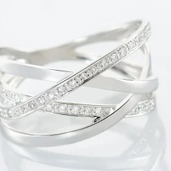 Histoire d'Or Bague Trisca Or Blanc Diamant Hot