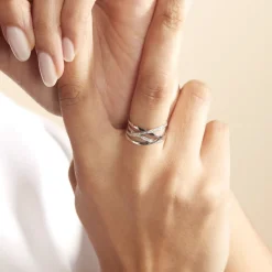 Histoire d'Or Bague Trisca Or Blanc Diamant Hot